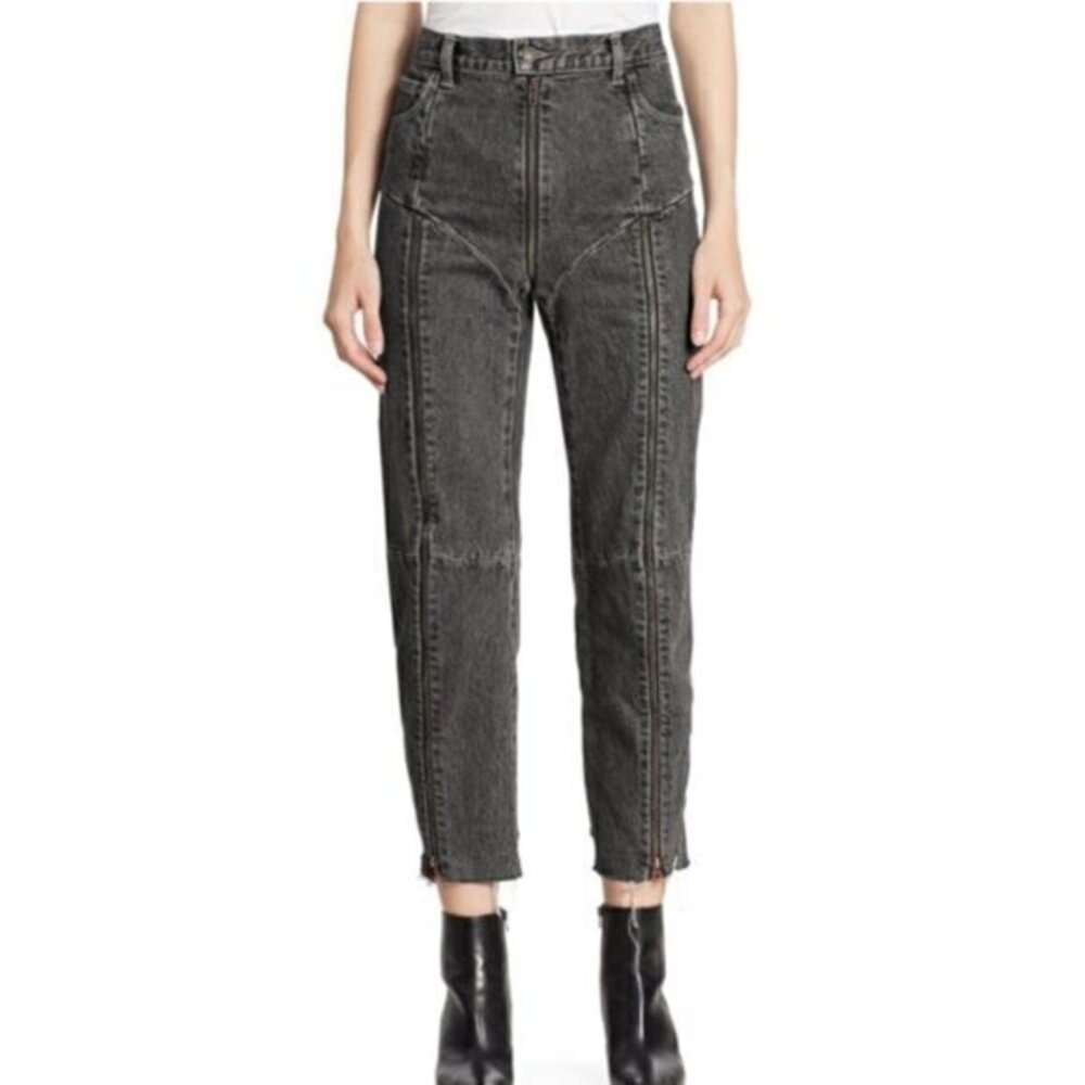 Fashion High Waisted Zipper Jeans